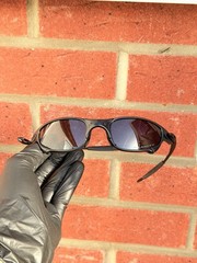 Oakley Juliet Carbon Metal Polarized Sunglasses Black Lenses/Black Frames