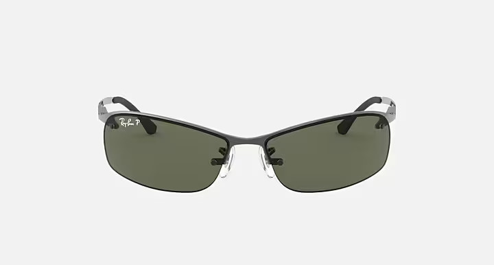 Ray-Ban RB3183 004/9A 3P 63-15 Gunmetal Sunglasses with Green Gradient Lens NEW