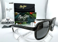 MAUI JIM LITTLE MAKS MJ 771-15SM MATTE GREEN SMOKE GREY POLARIZED SUNGLASSES NEW