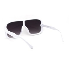 Sunglasses Men Fashion Trendy White Frame UV400 Protect Bold Shield Modern 2026