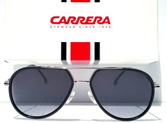 NEW CARRERA Polished Gunmetal Black Frame Gradient Black Sunglass 295/S 8079O