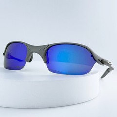 Oakley Romeo 2 Sunglasses Black Frame Blue Iridium Lenses New w/ Box