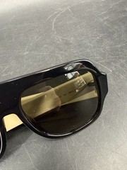 Gucci GG0255S Sega Ivory Green Stripe Sport Sunglasses 003 Case