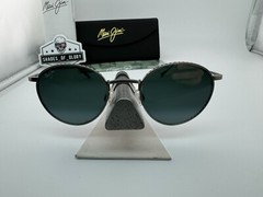 MAUI JIM NORTH STAR MJ 757-17M SILVER W/ NEUTRAL GREY POLARIZED ROUND SUNGLASSES
