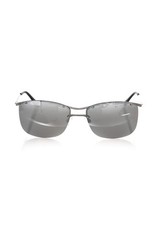 Frankie Morello Silver Metallic Fibre Men Sunglass 100% Authentic