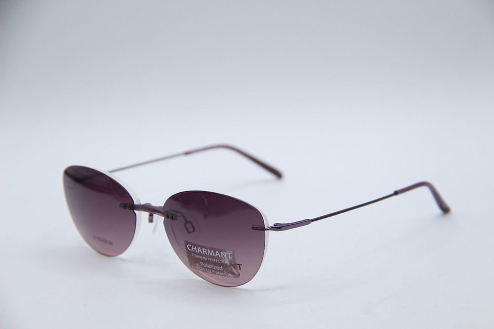 NEW CHARMANT CH 29232 PU PURPLE CLIP-ON GRADIE AUTHENTIC FRAMES SUNGLASSES 50-19