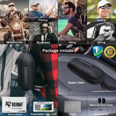 HD Driving Polarized Sunglasses Men UV Protection Mirrored Golf Fishing Outdoor