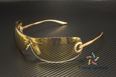 DOLCE N GABBANA DG2308 12246E Matt Gold Brown Mirror Gold 41mm Unisex Sunglasses
