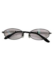 Charmant Line Art XL1007 Sunglasses Black Metal Full Rim Oval