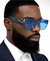 Men Fashion Royale Oversized Thick Bold Square Classic Retro Luxury Sunglasses