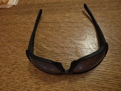 Costa Reefton PRO Wrap Sunglasses Black Plastic Frame Blue Mirrored 120mm