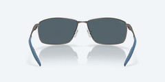 Costa Del Mar Sunglasses TURRET Dark Gunmetal / Gray Silver POLARIZED 580P Lens