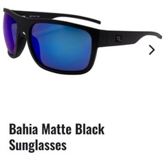 Salt Life Bahia Matte Black Mirror Blue Lens MSRP $189 Live Salty Saltlife Nwt