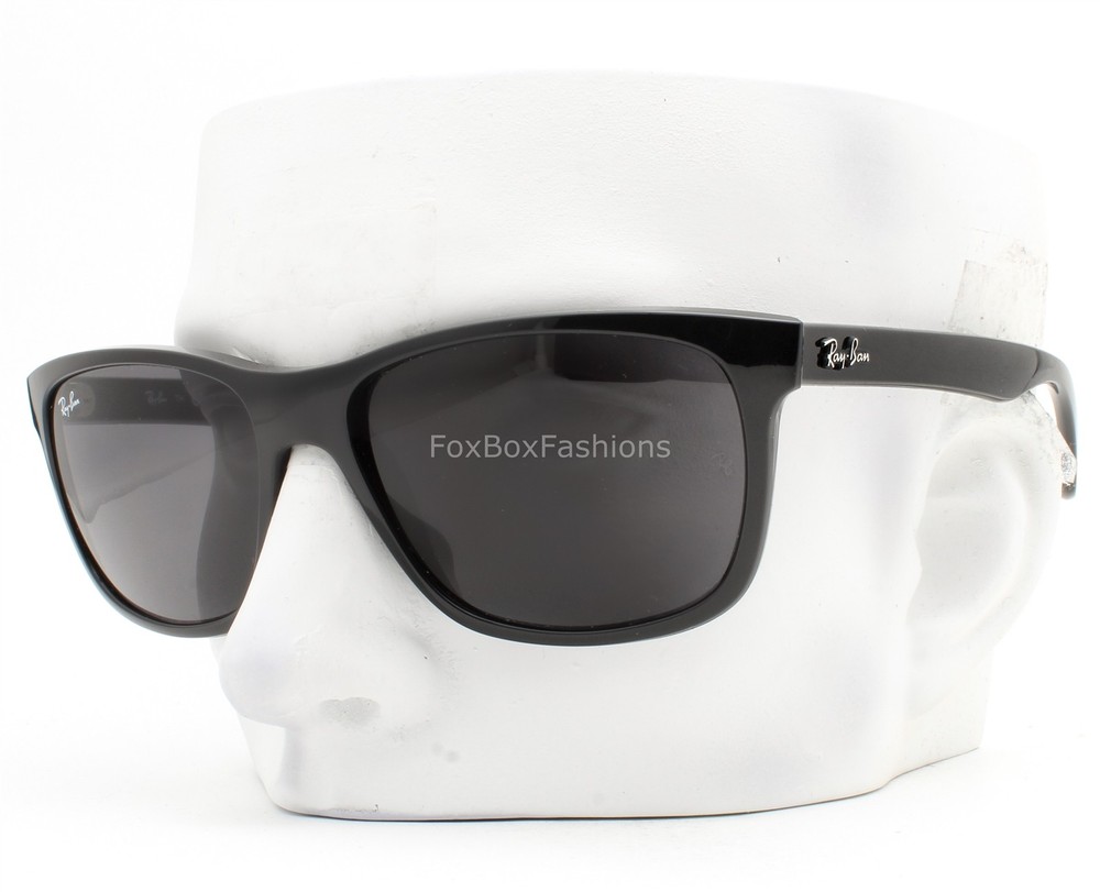 Ray-Ban Sunglasses Polished Black Gray Tinted RB 4181 601/87 with Case