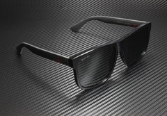 GUCCI GG0010S 001 Rectangular Square Black Grey 58 mm Men’s Sunglasses