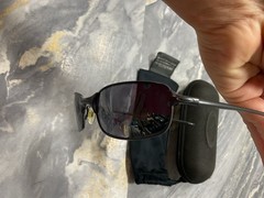 Oakley SQUARE WIRE 2.0 58mm Black Polarized Sunglasses Excellent