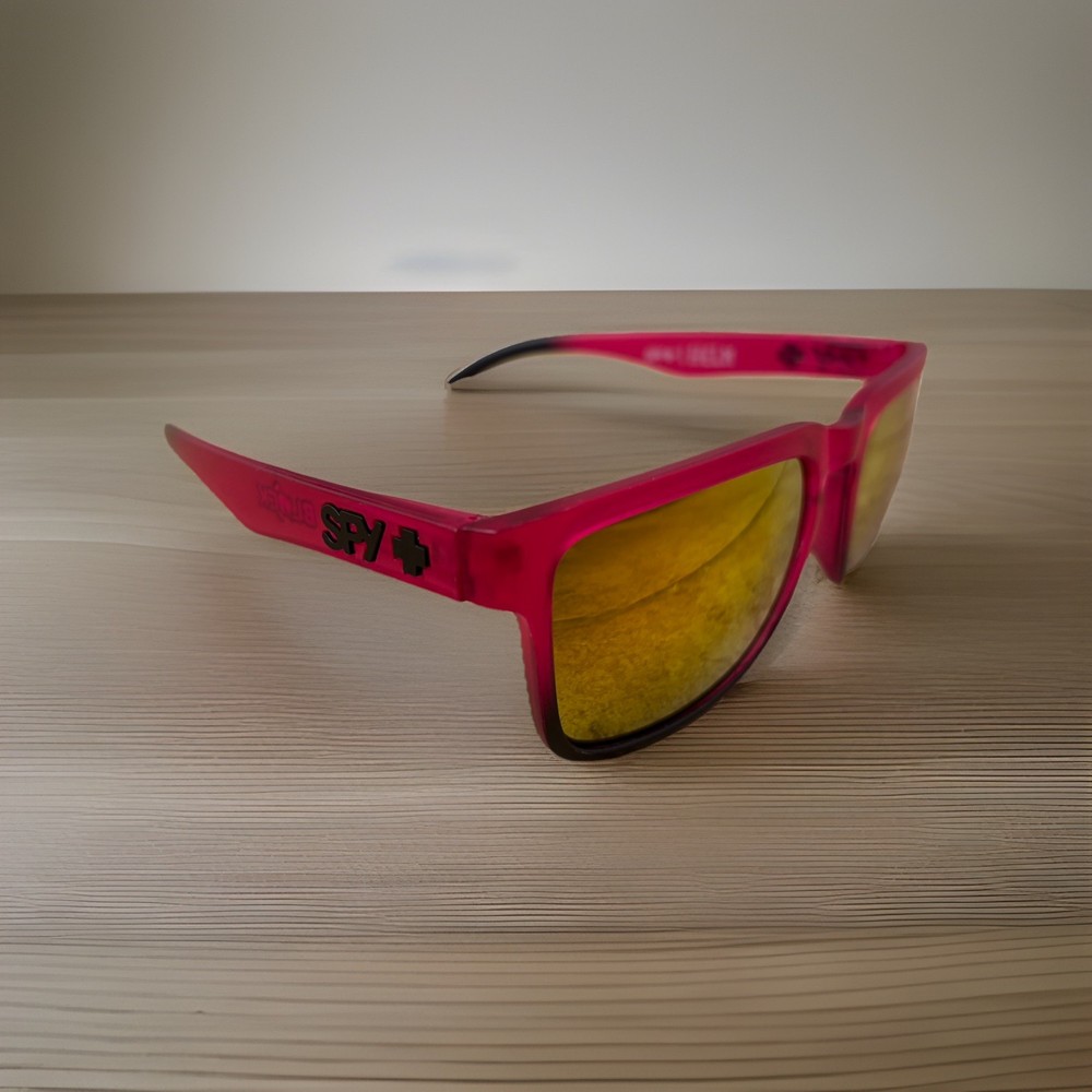 New SPY+ Optic Helm Sunglasses Pink Black Frame Mutli color Lense Unisex