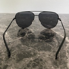 Quay High Key 126 Aviator Sunglasses Unisex Adults Black Aviators Quay Sunglass