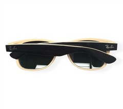 Ray-Ban New Wayfarer Color Mix Sunglasses RB 2132 875 Black Beige 55mm w/case
