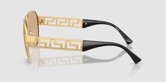 VERSACE VE2289 1002D8 Gold Yellow Mirror Silver Internal 61 mm Men’s Sunglasses
