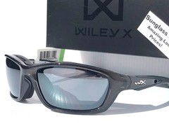 NEW Wiley X BRICK Crystal Metallic CLIMATE CONTROL Silver Flash Sunglass 2410T3
