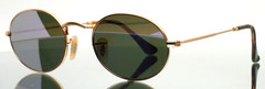 RAY BAN RB3547-N 001/8O Gold Unisex Oval Mirror Sunglasses 51-21-145 B:39