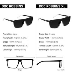 Men’s Polarized Sunglasses – Chic Rectangular Glasses – UV Protection Glasses…