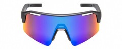 Bolle C-SHIFTER Unisex Wrap Sunglasses in Titanium Grey & Volt Ultraviolet 140mm
