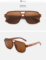 Oi Wood Sunglasses for Men Wood Sun Glasses Man Eyeglasses Polarizing Glasses.