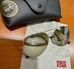 Rayban RB 3025 Aviator Metal Sunglasses Silver 58mm