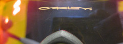 OAKLEY PRO M FRAME MATTE BLACK W POSITIVE RED STRIKE IRIDIUM NO HINGE SUNGLASSES