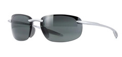 Maui Jim Men’s Hookipa Ultra 63mm Silver Polarized Sunglasses 676-17