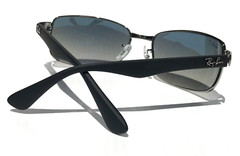 NEW Ray Ban Gunmetal UV PROTECTIVE Gradient Blue Grey Lens Sunglass RB 3478