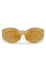 New Versace Men 44mm Irregular Sunglasses Authentic Gold Mirror