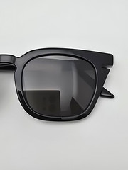Lowercase Roseland Gloss Black Frame Flat Grey Lens Sunglasses w/ Case 49-22-149