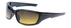 Calabria Golf Sport Wrap Designer Sunglasses UV400, Black