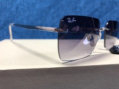 Ray-Ban RB3786 Sunglasses Silver Frame Gradient Blue Lens 56/18MM 003/11 145MM