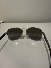 Men’s Aviator Sunglasses Gold Metal Frame, Gray Lenses, Solid Pattern
