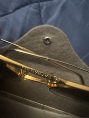 Ray-Ban Men’s Aviator Sunglasses Gold Metal Frame Black G-15 Glass Lenses