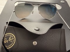 RAY-BAN RB3025 AVIATOR SUNGLASSES LARGE METAL GOLD / GREY GRADIENT 58/14