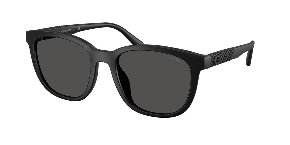 COACH HC8442U 500287 Cca00 Matte Black Grey Solid 54 mm Men’s Sunglasses