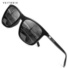 VEITHDIA HD Polarized Photochromic Sunglasses Men Aluminium Driving Sun Glasses