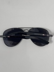 Tommy Hilfiger Unisex 135mm Aviator Sunglasses Metal Frames Black Lens