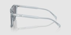 PRADA PR A22SF 19T175 Transparent Azure Grey Flash Silver 58 mm Men’s Sunglasses