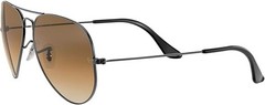 Ray-Ban RB3025 004/51 58 Aviator Gunmetal / Light Brown Gradient NEW w/ Tags