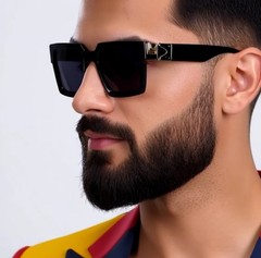 Celebrity Sunglasses Music Festival Party Men Shades Red Frame Black Lens UV400