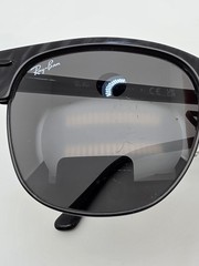 Ray-Ban RB3016 1305/B1 Clubmaster Marble Black Frame Grey Lens Sunglasses 51mm