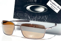 NEW Oakley SQUARE WIRE Tungsten POLARIZED Tungsten Lens Sunglasses 4075-06