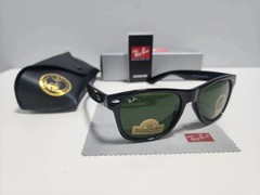 RayBan 2140 Sunglasses Black Frame with 50mm Green Glass Lenses -new