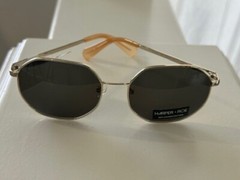 HARPER + ROE Rx’able Sunglasses Shiny Light Gold HR3003 56-18-139 Wire Geometric